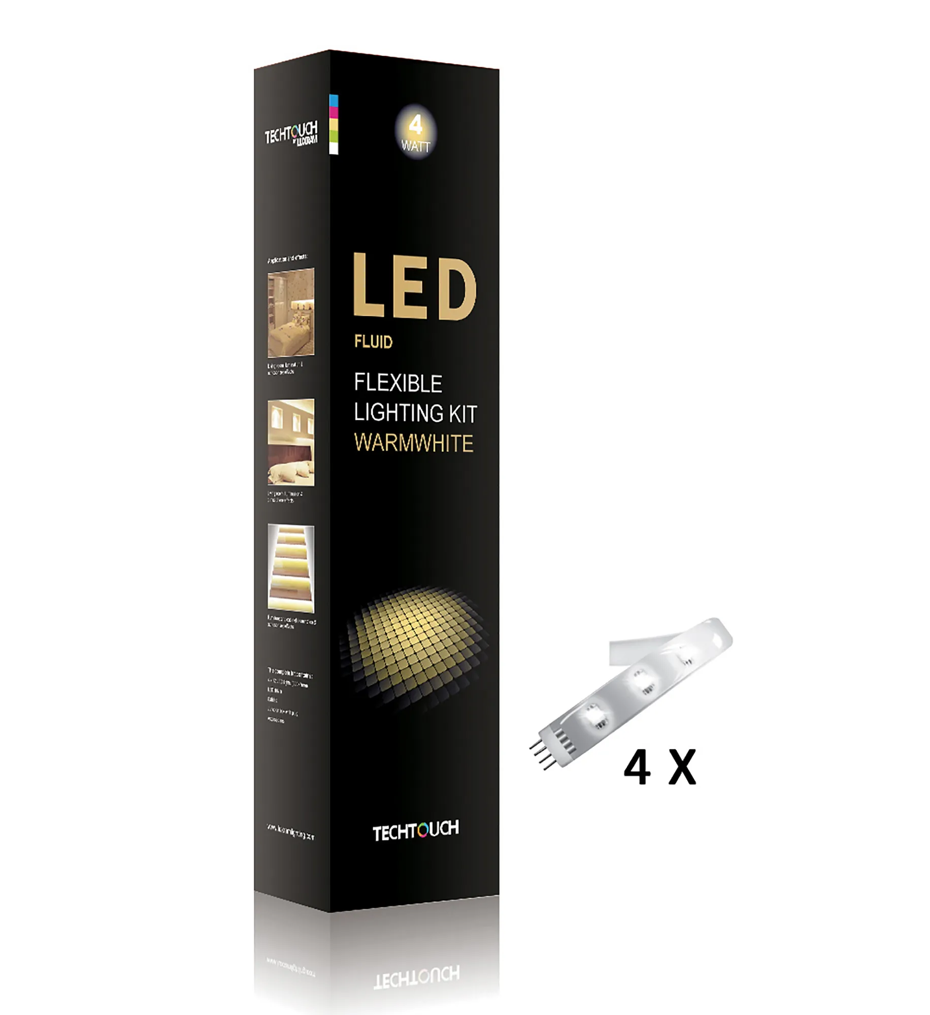 11132  Fluid 3000K Kit 4x12 LED Flexible Strip